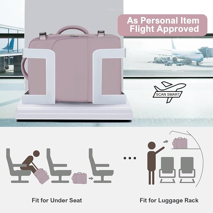 Travel laptop Backpack for Women, Personal Item Size Flight Approved, 16 Inch - Image 5