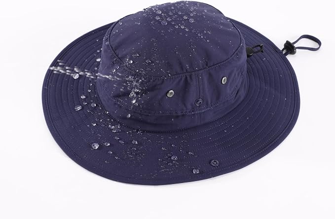 Home Prefer UPF50+ Mens Sun Hat Wide Brim Fishing Hat Sun Protection Beach - Image 3