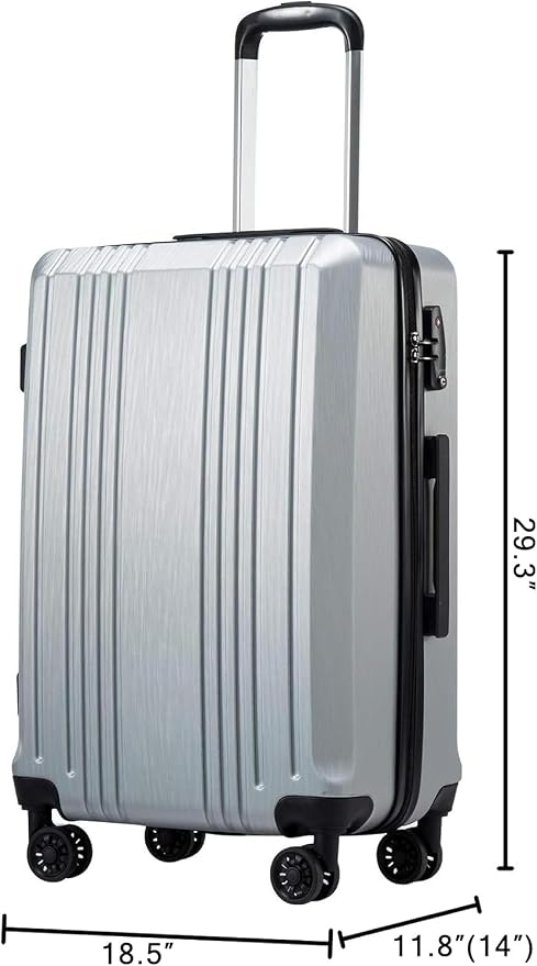 Coolife Luggage Suitcase PC+ABS - Image 8