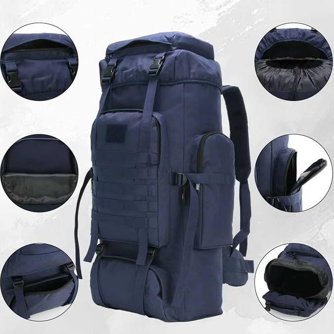 Hiking Backpack for Men 70L/100L Camping Backpack Military Rucksack Molle 3 - Image 3