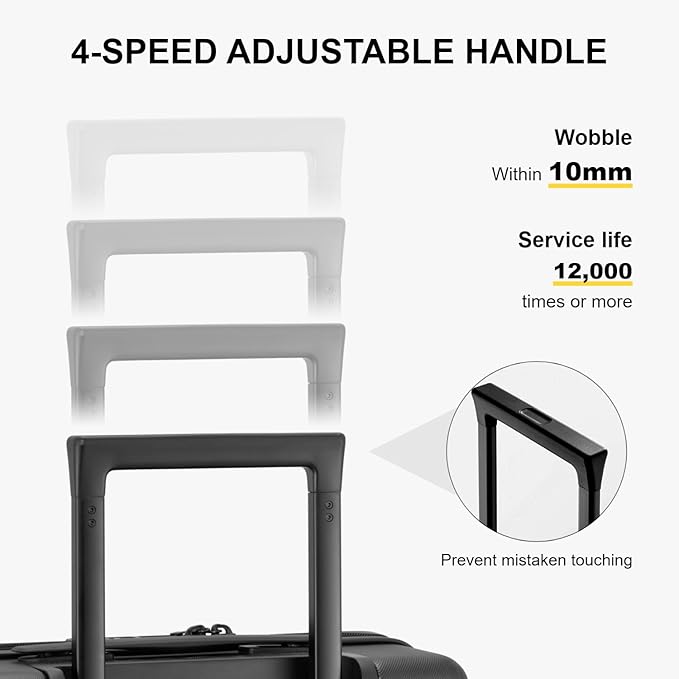 LEVEL8 Carry on Luggage Airline Approved, Small Carry on Suitcases - Image 7