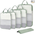 ECOHUB 6 Set Compression Packing Cubes, Lightweight Vacation Travel Essentials by ECOHUB