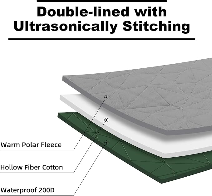 Outdoor Waterproof Blanket, Foldable Fleece Stadium Blanket - Image 5