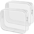 Lermende 2pcs Clear Toiletry Bag TSA Approved Travel Bag, Carry On by Lermende