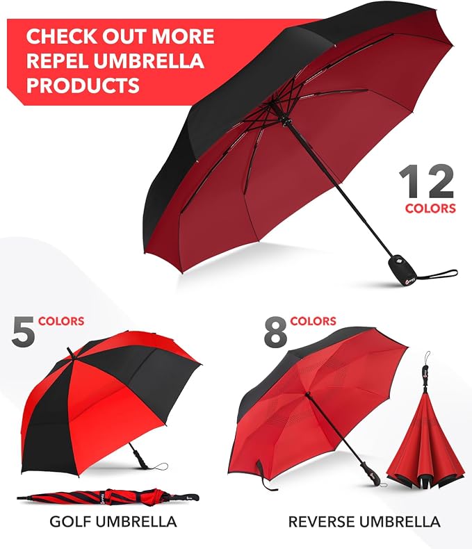REPEL Windproof Travel Umbrella - Image 9