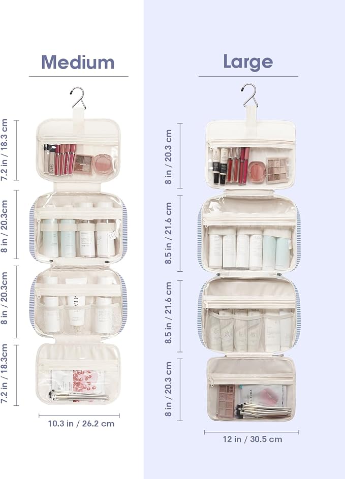Narwey Striped Hanging Toiletry Bag - Image 6