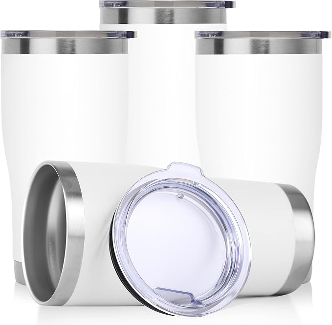 DOMICARE 20oz Tumbler with Lid Stainless Steel Tumblers Bulk, Double Wall by VisittheDOMICARE
