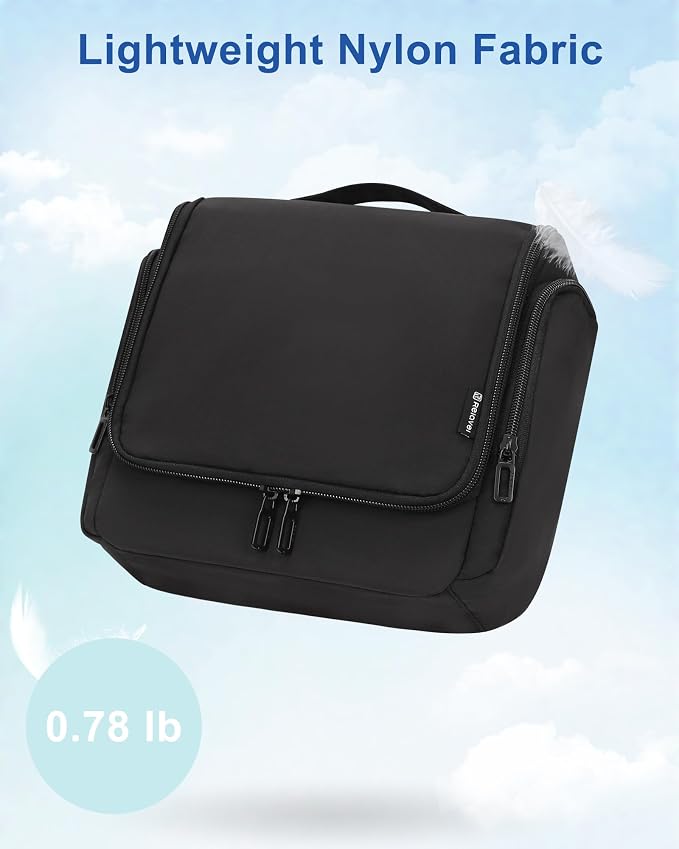 Relavel Hanging Toiletry Bag for Men and Women, Travel Toiletries Bag - Image 7