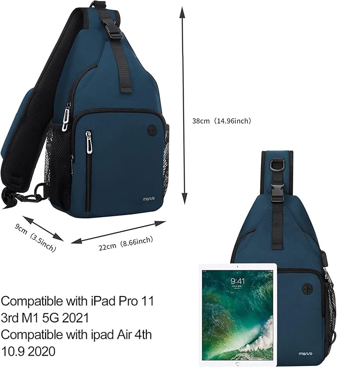 MOSISO Sling Backpack Bag, Crossbody Shoulder Bag Travel Hiking Daypack Chest - Image 3