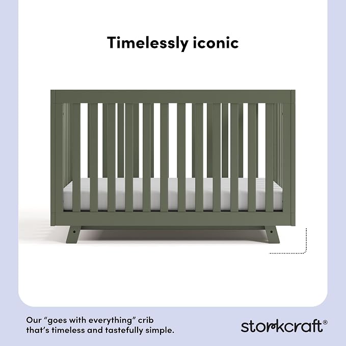 Storkcraft Beckett Grow-with-Me Convertible Crib – GREENGUARD Gold Certified - Image 6