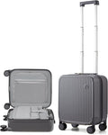 mixi Underseat Carry on Luggage 16 Inch Hardshell PC Suitcase by MIXI