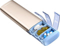 Vaydeer Metal Travel Pill Organizer, 7 Day Weekly Pill Box, Large Capacity by Vaydeer