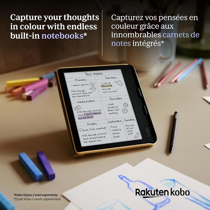 Kobo Libra Colour | eReader | 7” Glare-Free Colour E Ink Kaleido™ 3 Display | - Image 5