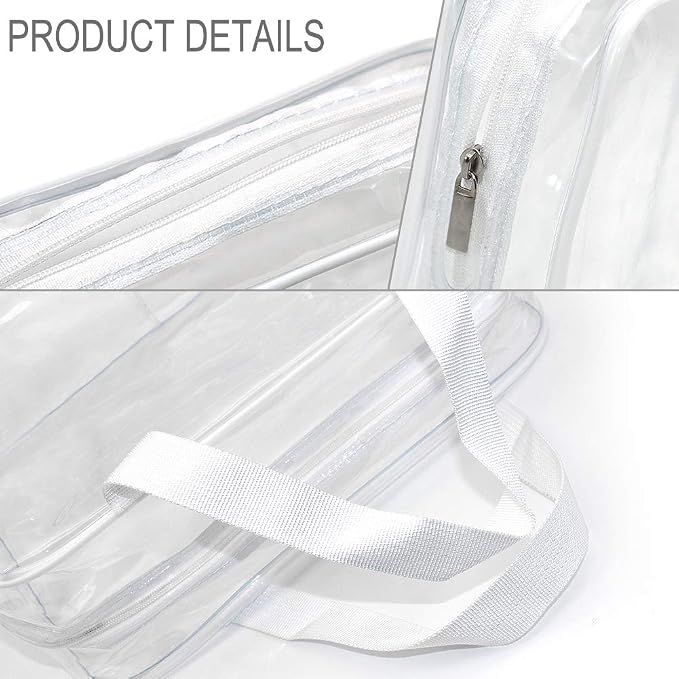 APREUTY Clear Makeup Bags, TSA Approved 6Pcs Cosmetic Makeup Bags Set Clear PVC - Image 8