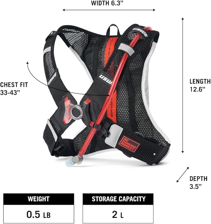 USWE Race 2.0, Ultra Lightweight Hydration Backpack - Image 4