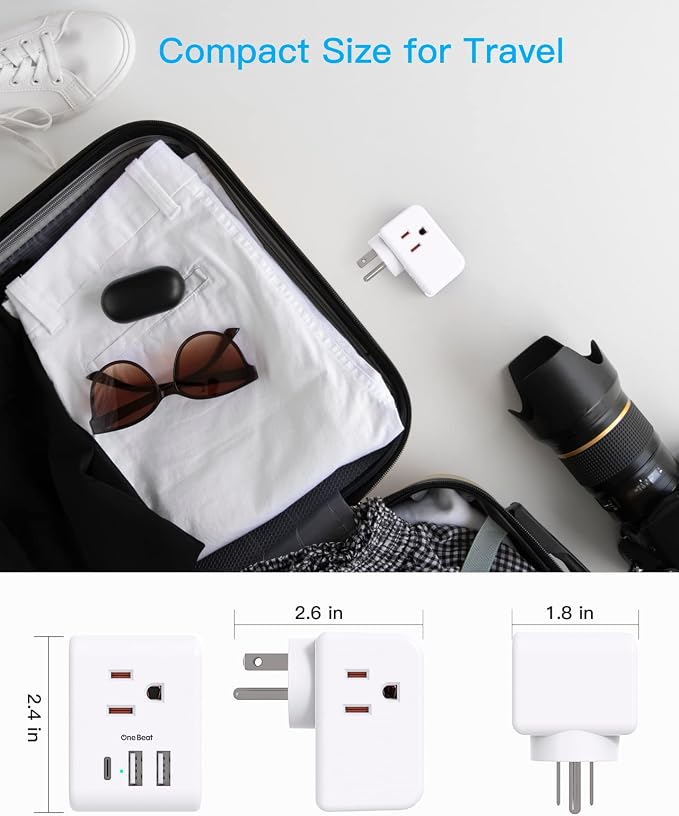 Multi Plug Outlet Extender, Power Strip Non Surge Protector Electric Outlet - Image 5