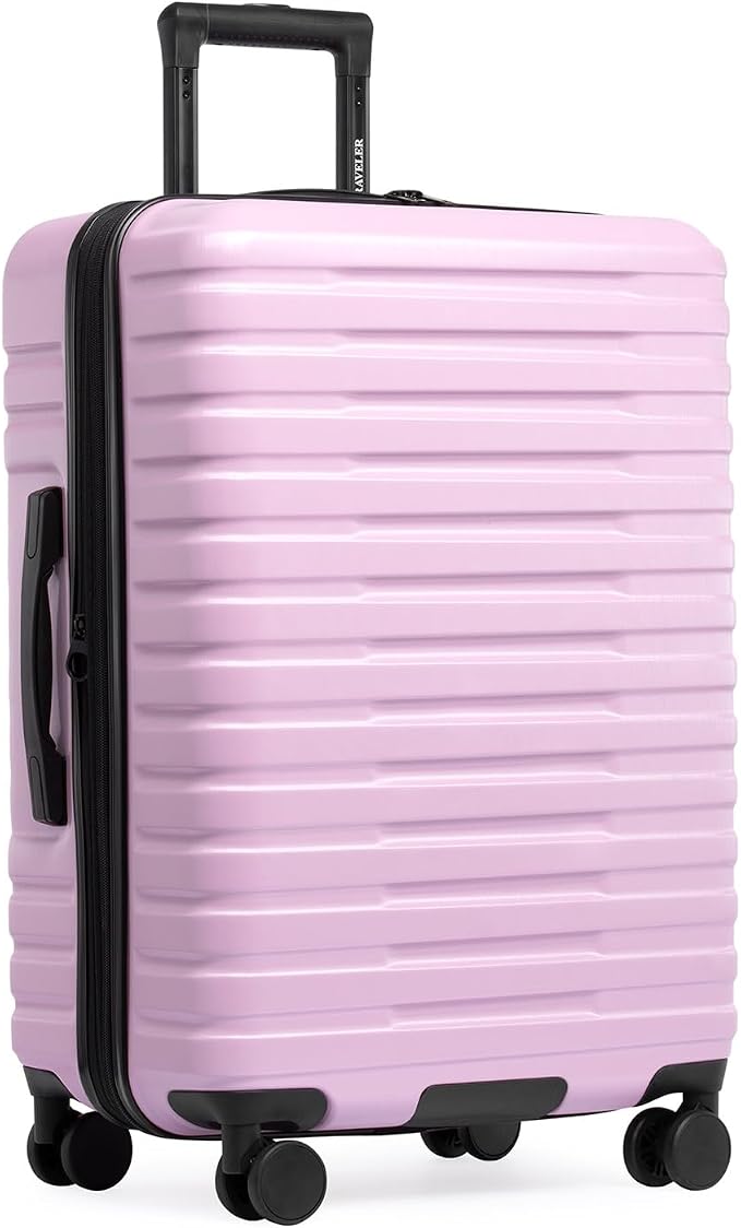 U.S. Traveler Boren Polycarbonate Hardside Rugged Travel Suitcase Luggage by USTraveler
