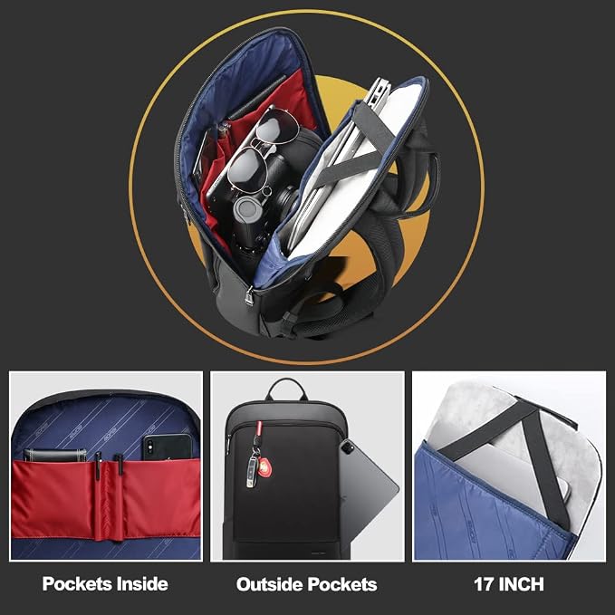 BOPAI 17 inch Super Slim Laptop Backpack Men&Women Anti Theft Backpack - Image 4