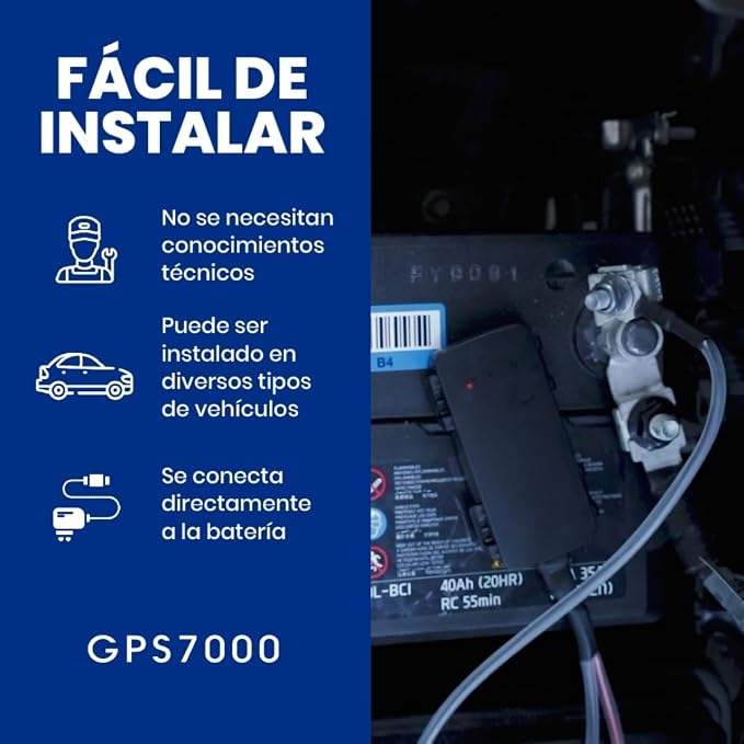 GPS7000-4G Hidden GPS Tracker for Vehicles | 2 Years of Service Included | Easy - Image 2
