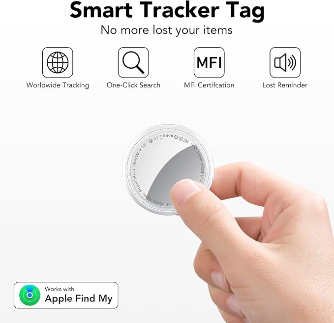2025 New Air Tracker Tags-3 Pack, Replaceable Battery, Key Finder and Item - Image 2