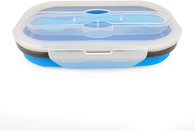 CARTINTS 800ml Collapsible Bento Lunch Box, Silicone Food Storage Container - Image 4