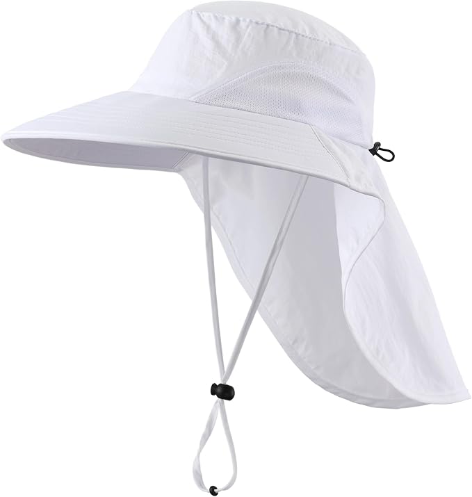 Home Prefer Outdoor UPF50+ Sun Hat Wide Brim Mesh Fishing Hat by HomePreferHatsCaps