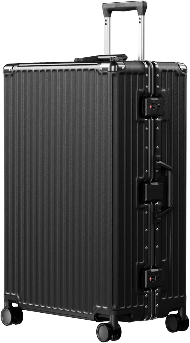 AnyZip Luggage PC+ABS Aluminum Frame Zipperless Checked Luggage Hard Shell by YourBestTravelChoice