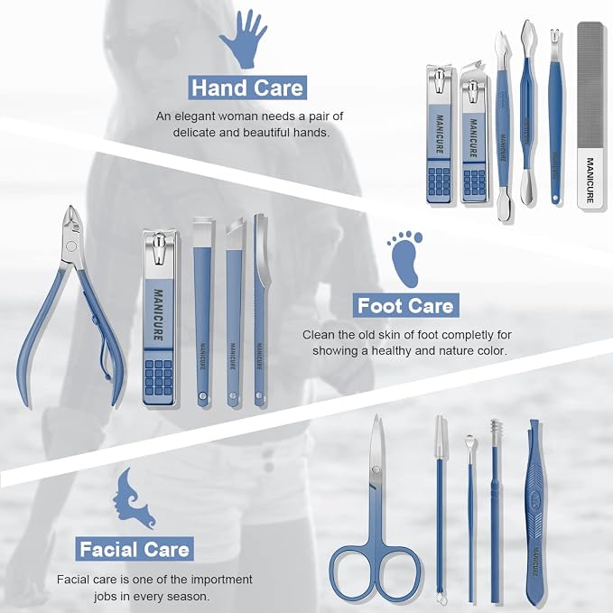 Manicure Set Professional Nail Clippers Pedicure Kit - Image 2