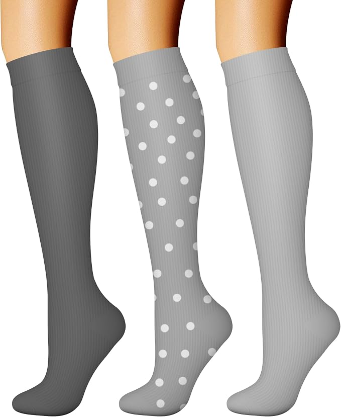 CHARMKING Compression Socks for Women & Men Circulation 15-20 mmHg is Best by CHARMKING