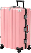 Krute Aluminum Frame Luggage 28 Inch TSA Lock No Zipper Luggages Checked by Krute