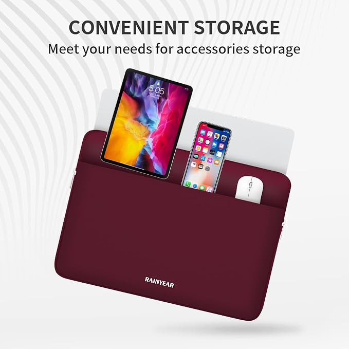 RAINYEAR Laptop Sleeve Case 13.3 Inch, Protective Portable Case - Image 4