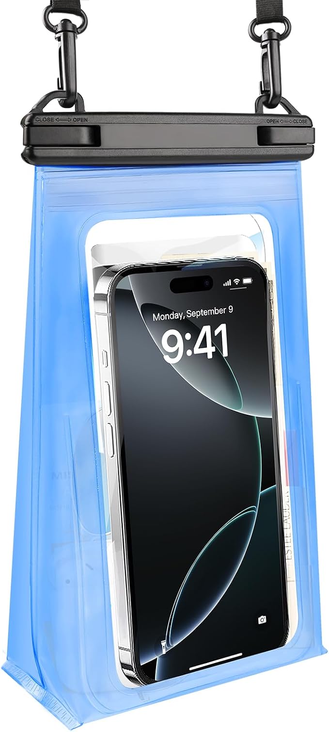Large Waterproof Phone Pouch, Floating Waterproof Bag, IPX8 Dry Bag by PEDVSTY