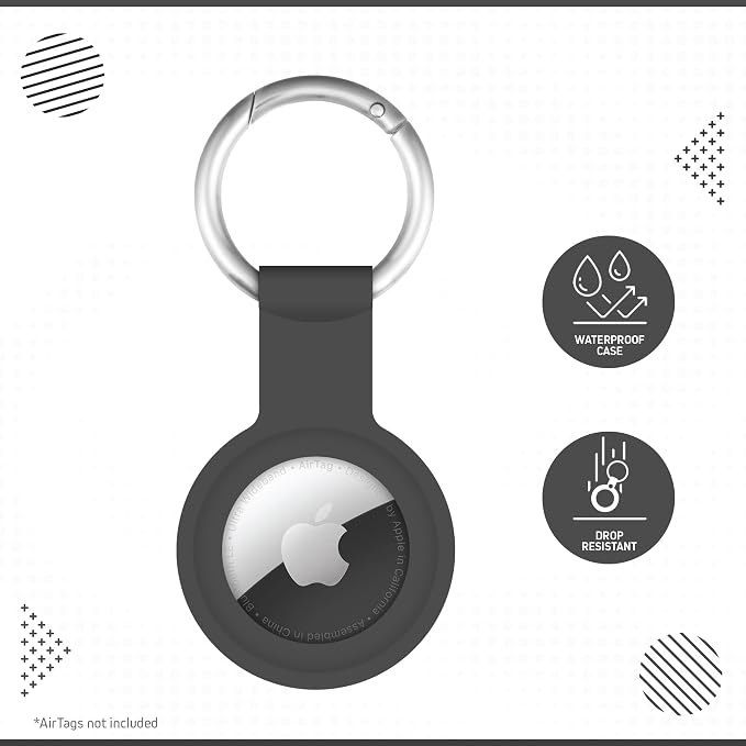 CHARGEWORX Air Tag Holder 4-Pack – Silicone Protective Keychain Holders - Image 3