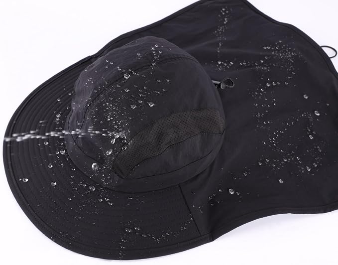 Home Prefer UPF 50+ Sun Hats for Men Women Wide Brim Fishing Hat - Image 4