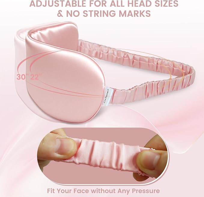 Pure 22 Momme 6A Grade Mulberry Silk Sleep Mask - Image 4
