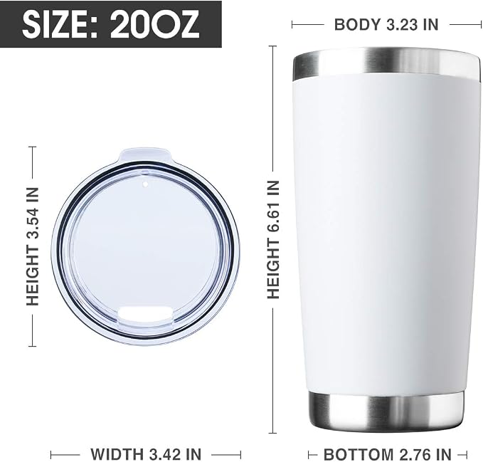 20oz Tumbler Bulk Stainless Steel Vacuum Insulated Tumblers - Image 2