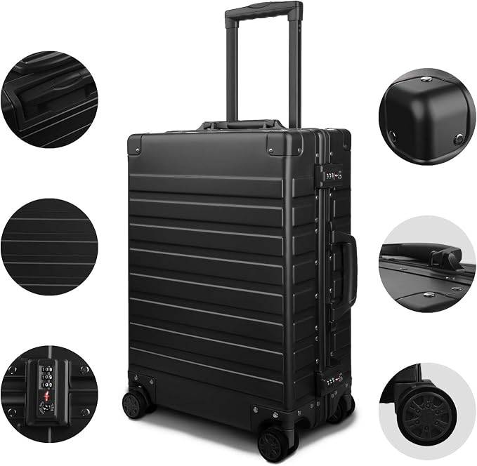 TRAVELKING All Aluminum Carry On Luggage - Image 5