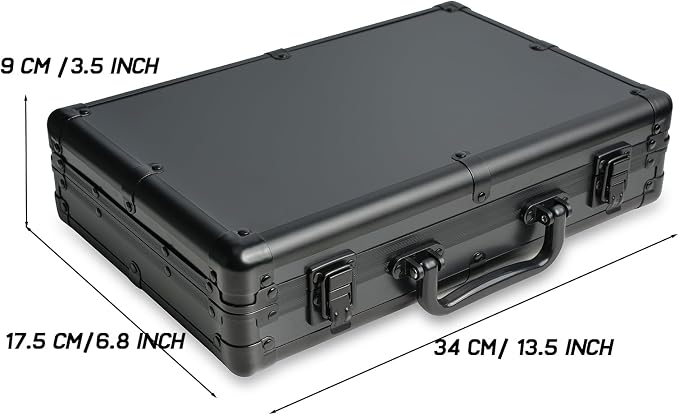 10 slots Watch organizer Case, Aluminum watch storage box, hard watch travel box - Image 7