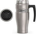 THERMOS Stainless King Vacuum-Insulated Travel Mug, 16 Ounce, Matte Stainless by Thermos