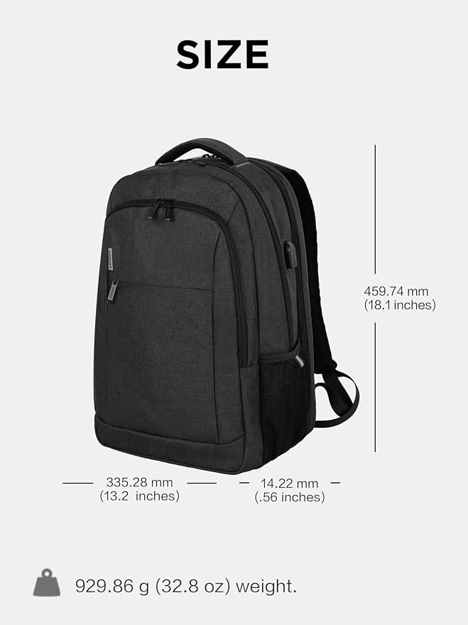 Lenovo B325 Laptop Backpack, Anti-Theft Travel Backpack, External USB Port - Image 8