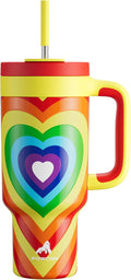 POWCAN 40 oz Tumbler with Handle, 2-in-1 Straw and Sip Lid, Dishwasher Safe by POWCAN