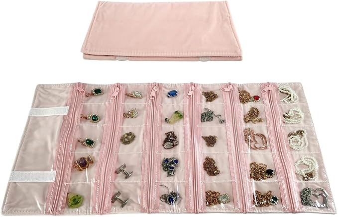 Travel Jewelry Roll Bag Portable Organizer Pouch - Image 4