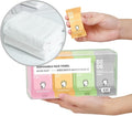 Premium Compressed Towels, Pure Cotton Portable Washcloth by QUALIALL