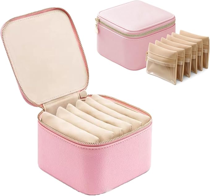Jewelry Box Organizer for Women, Small Travel Jewelry Case, Mini Travel Jewelry by Unknown