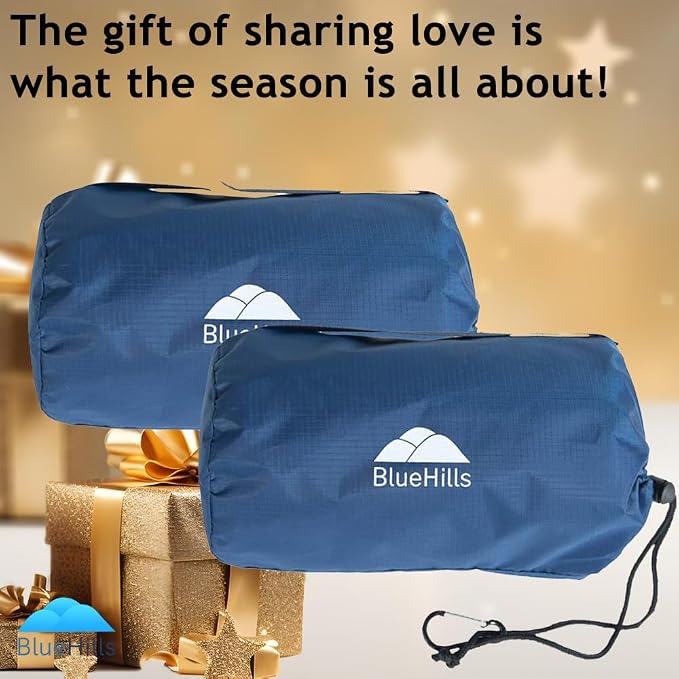 BlueHills Ultra Compact Travel Blanket 2 Pack Large Soft Cozy Portable Blanket - Image 2