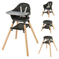 BABY JOY Baby High Chair, 6 in 1 Convertible Wooden High Chair by BABYJOY