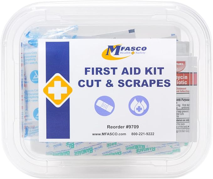 MFASCO Personal Cuts & Scrapes -First Aid Kit Disposable by MFASCO
