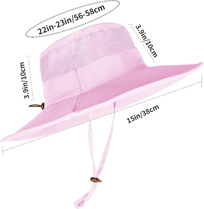 Sun Hats for Men Women Fishing Hat UPF 50+ Breathable Wide Brim Summer UV - Image 6