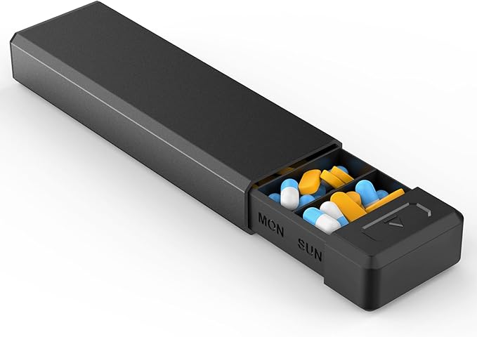 HEIYING Pill Organizer with Aluminum Shell by HEIYING