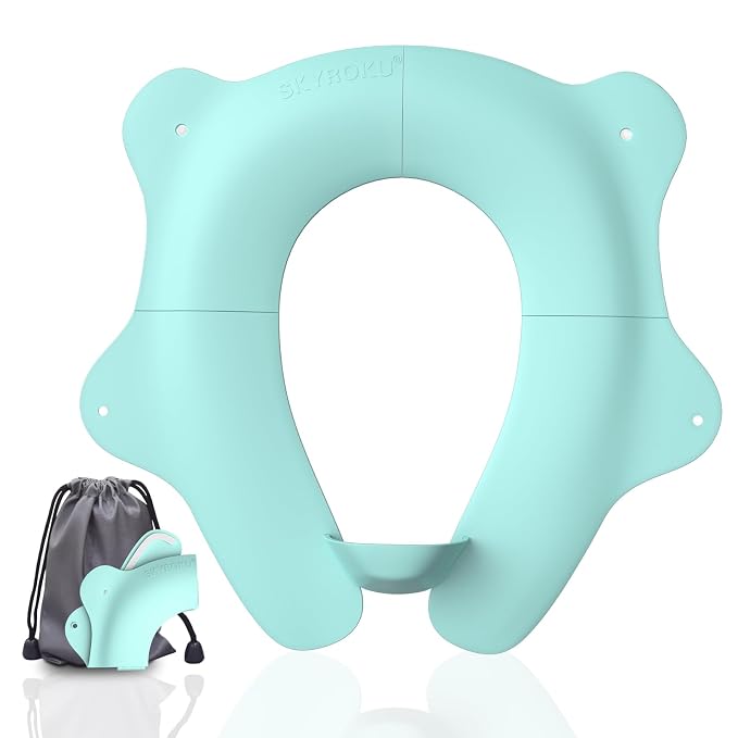 SKYROKU Foldable Kids Toilet Seat – Portable & Anti-Slip Travel Potty Training by SKYROKU